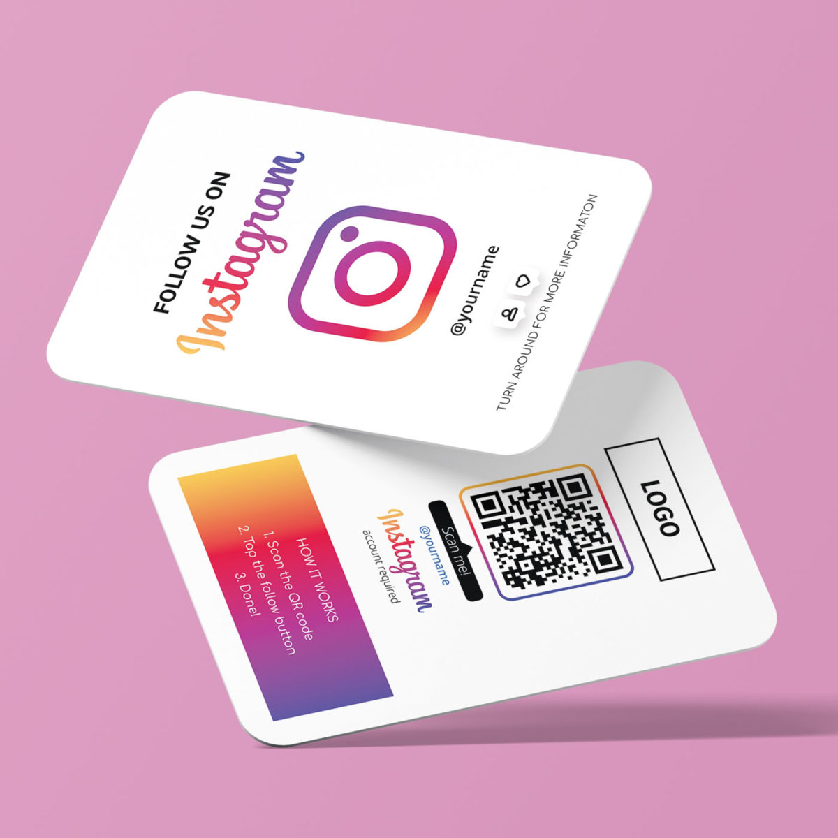 Instagram Business Cards With Qr Code Truzzer