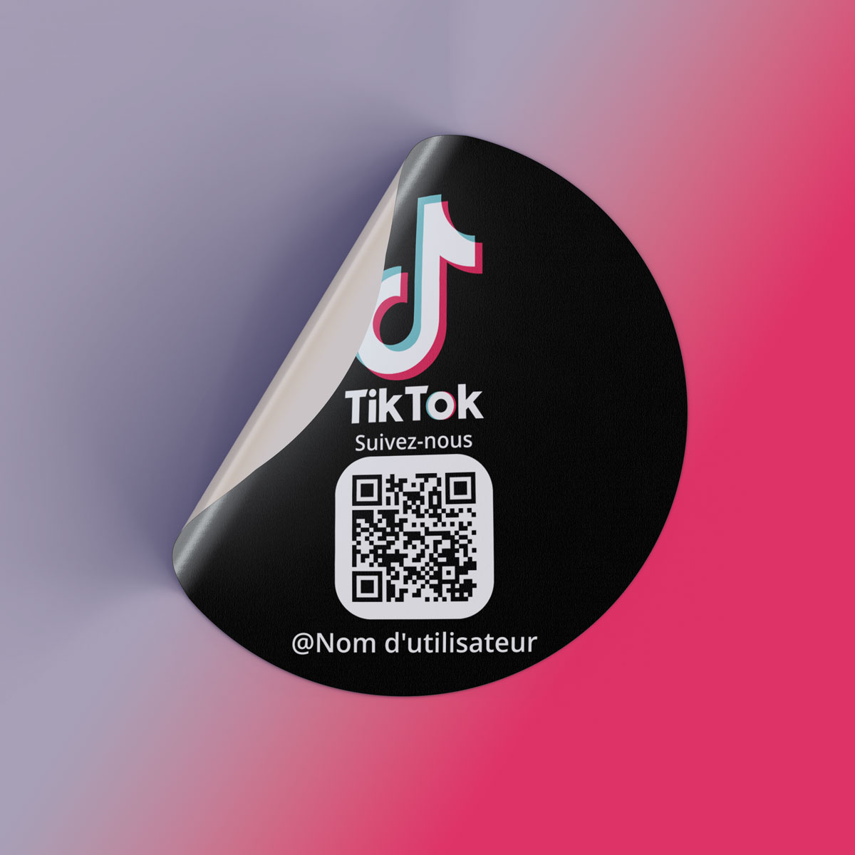 Sticker TikTok (à personnaliser) - STICK AUTO