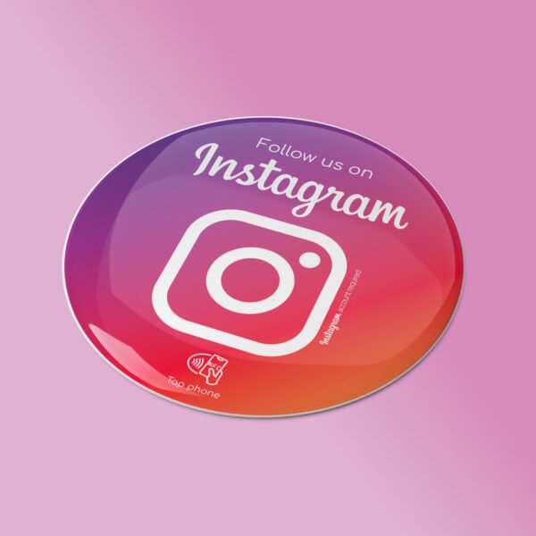 Botón de acción de etiqueta NFC de Instagram