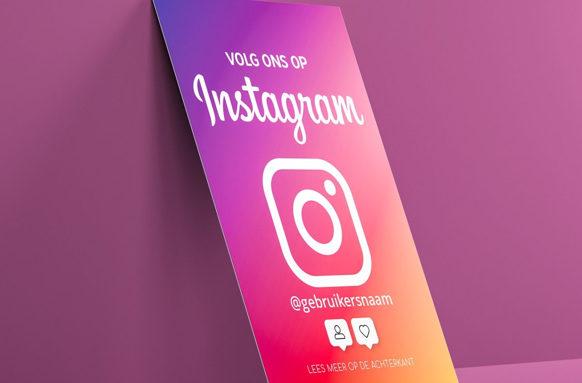 Instagram-Karten-color-dina6-truzzer social media products qtih qr code