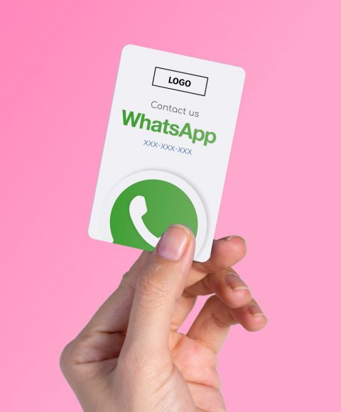 whatsapp business card with chat qr code simple truzzer 2